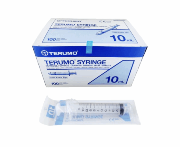 Strzykawki 3-częściowe TERUMO 10ml (12ml) Luer lock (10szt)