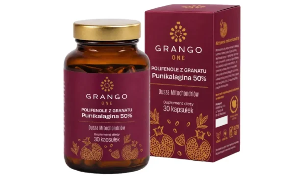 Grango ONE Dusza Mitochondriów  polifenole z granatu 50% punikalaginy 30kapsułek
